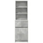 Mesilla de noche gris hormigón 39x35x125cm madera de ingeniería de , Mesitas de noche - Ref: Foro24-861313, Precio: 73,41 €, ...