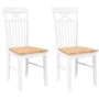 Sillas de comedor 2 unidades madera maciza de caucho blanco von , Essstühle - Ref: Foro24-4102414, Preis: 118,56 €, Rabatt: %