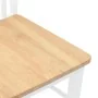 Sillas de comedor 2 unidades madera maciza de caucho blanco von , Essstühle - Ref: Foro24-4102414, Preis: 118,56 €, Rabatt: %