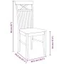 Sillas de comedor 2 unidades madera maciza de caucho blanco von , Essstühle - Ref: Foro24-4102414, Preis: 118,56 €, Rabatt: %