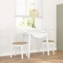 Sillas de comedor con cojines 2uds madera maciza blanco caucho by , dining chairs - Ref: Foro24-4102416, Price: 114,96 €, Dis...