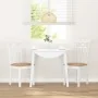 Sillas de comedor con cojines 2uds madera maciza blanco caucho by , dining chairs - Ref: Foro24-4102416, Price: 114,96 €, Dis...