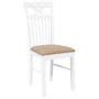 Sillas de comedor con cojines 2uds madera maciza blanco caucho by , dining chairs - Ref: Foro24-4102416, Price: 114,96 €, Dis...