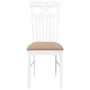 Sillas de comedor con cojines 2uds madera maciza blanco caucho by , dining chairs - Ref: Foro24-4102416, Price: 114,96 €, Dis...