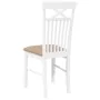 Sillas de comedor con cojines 2uds madera maciza blanco caucho by , dining chairs - Ref: Foro24-4102416, Price: 114,96 €, Dis...