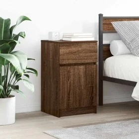 Mesitas de noche 2 uds madera roble marrón 39x35x65 cm by , Nightstands - Ref: Foro24-861332, Price: 91,38 €, Discount: %