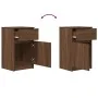 Mesitas de noche 2 uds madera roble marrón 39x35x65 cm de , Mesitas de noche - Ref: Foro24-861332, Precio: 91,36 €, Descuento: %