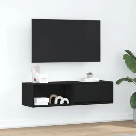 Mueble de TV de madera de roble negro 100x31x25,5 cm von , TV-Möbel - Ref: Foro24-861474, Preis: 55,54 €, Rabatt: %