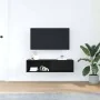 Mueble de TV de madera de roble negro 100x31x25,5 cm von , TV-Möbel - Ref: Foro24-861474, Preis: 55,54 €, Rabatt: %