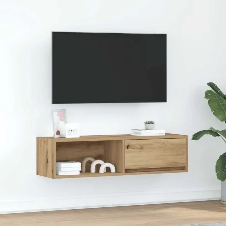 Mueble para TV madera de ingeniería roble artisan 100x31x25,5cm by , TV Furniture - Ref: Foro24-861488, Price: 52,83 €, Disco...