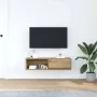 Mueble para TV madera de ingeniería roble artisan 100x31x25,5cm by , TV Furniture - Ref: Foro24-861488, Price: 52,83 €, Disco...