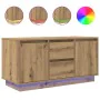 Mueble de TV con luces LED roble artesanal 100x41x50 cm de , Muebles TV - Ref: Foro24-861417, Precio: 104,57 €, Descuento: %