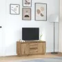 Mueble de TV con luces LED roble artesanal 100x41x50 cm de , Muebles TV - Ref: Foro24-861417, Precio: 104,57 €, Descuento: %
