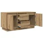 Mueble de TV con luces LED roble artesanal 100x41x50 cm de , Muebles TV - Ref: Foro24-861417, Precio: 104,57 €, Descuento: %