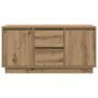 Mueble de TV con luces LED roble artesanal 100x41x50 cm de , Muebles TV - Ref: Foro24-861417, Precio: 104,57 €, Descuento: %