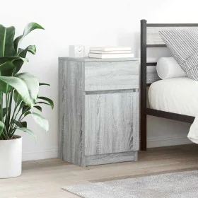 Mesitas de noche 2 uds madera contrachapada gris 39x35x65 cm von , Nachttische - Ref: Foro24-861330, Preis: 91,38 €, Rabatt: %