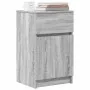 Mesitas de noche 2 uds madera contrachapada gris 39x35x65 cm by , Nightstands - Ref: Foro24-861330, Price: 91,36 €, Discount: %