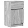 Mesitas de noche 2 uds madera contrachapada gris 39x35x65 cm by , Nightstands - Ref: Foro24-861330, Price: 91,36 €, Discount: %
