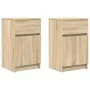 Mesitas noche 2 uds madera ingeniería roble Sonoma 39x35x65 cm von , Nachttische - Ref: Foro24-861324, Preis: 88,79 €, Rabatt: %