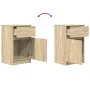 Mesitas noche 2 uds madera ingeniería roble Sonoma 39x35x65 cm von , Nachttische - Ref: Foro24-861324, Preis: 88,79 €, Rabatt: %