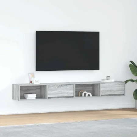 Muebles de TV 2 uds madera ingeniería gris Sonoma 100x31x25,5cm de , Muebles TV - Ref: Foro24-861483, Precio: 92,23 €, Descue...