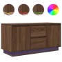 Mueble de TV con luces LED roble marrón 100x41x50 cm by , TV Furniture - Ref: Foro24-861415, Price: 116,98 €, Discount: %