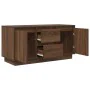 Mueble de TV con luces LED roble marrón 100x41x50 cm by , TV Furniture - Ref: Foro24-861415, Price: 116,98 €, Discount: %