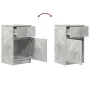 Mesitas de noche 2 uds madera contrachapada gris 39x35x65 cm von , Nachttische - Ref: Foro24-861326, Preis: 88,79 €, Rabatt: %