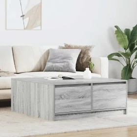 Mesa de centro con cajones Sonoma gris 100x100x40 cm von , Couchtisch - Ref: Foro24-3328404, Preis: 169,42 €, Rabatt: %