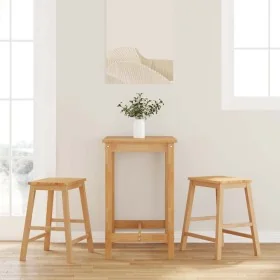 Sillas de bar 2 uds madera maciza caucho by , Kitchen stools - Ref: Foro24-4102579, Price: 106,66 €, Discount: %