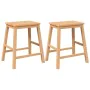 Sillas de bar 2 uds madera maciza caucho von , Küchenhocker - Ref: Foro24-4102579, Preis: 106,66 €, Rabatt: %