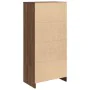Armario con cajón de roble marrón 55,5x34x119,5 cm by , Sideboards - Ref: Foro24-861649, Price: 96,58 €, Discount: %