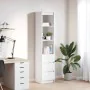 Aparador alto blanco 37,5x35x180 cm madera de ingeniería von , Sideboards - Ref: Foro24-861661, Preis: 99,58 €, Rabatt: %
