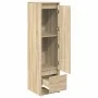 Aparador alto roble Sonoma 29,5x34x119,5cm madera de ingeniería von , Sideboards - Ref: Foro24-861654, Preis: 69,60 €, Rabatt: %