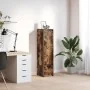 Aparador alto roble ahumado 29,5x34x119,5 cm Madera ingeniería by , Sideboards - Ref: Foro24-861656, Price: 68,51 €, Discount: %