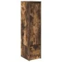 Aparador alto roble ahumado 29,5x34x119,5 cm Madera ingeniería by , Sideboards - Ref: Foro24-861656, Price: 68,51 €, Discount: %