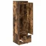 Aparador alto roble ahumado 29,5x34x119,5 cm Madera ingeniería by , Sideboards - Ref: Foro24-861656, Price: 68,51 €, Discount: %