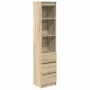 Aparador alto roble Sonoma 37,5x35x180 cm madera de ingeniería von , Sideboards - Ref: Foro24-861663, Preis: 95,00 €, Rabatt: %