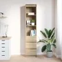 Aparador alto roble Sonoma 37,5x35x180 cm madera de ingeniería von , Sideboards - Ref: Foro24-861663, Preis: 95,00 €, Rabatt: %