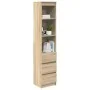 Aparador alto roble Sonoma 37,5x35x180 cm madera de ingeniería von , Sideboards - Ref: Foro24-861663, Preis: 95,00 €, Rabatt: %