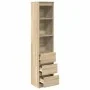Aparador alto roble Sonoma 37,5x35x180 cm madera de ingeniería von , Sideboards - Ref: Foro24-861663, Preis: 95,00 €, Rabatt: %