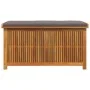 Cojines para exterior 113x50x60,5 cm madera maciza acacia von , Aufbewahrungsboxen für den Außenbereich - Ref: Foro24-4106479...