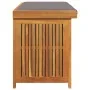 Cojines para exterior 113x50x60,5 cm madera maciza acacia von , Aufbewahrungsboxen für den Außenbereich - Ref: Foro24-4106479...