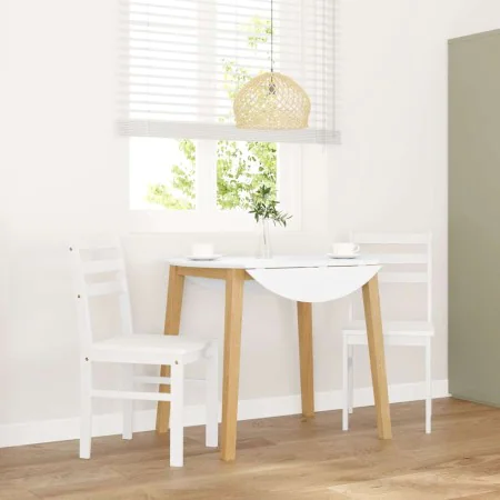 Sillas de comedor 2 unidades madera maciza de caucho blanco von , Essstühle - Ref: Foro24-4102423, Preis: 80,04 €, Rabatt: %