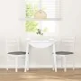 Sillas de comedor con cojines 2uds madera maciza blanco caucho by , dining chairs - Ref: Foro24-4102421, Price: 79,10 €, Disc...
