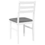 Sillas de comedor con cojines 2uds madera maciza blanco caucho by , dining chairs - Ref: Foro24-4102421, Price: 79,10 €, Disc...