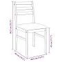 Sillas de comedor con cojines 2uds madera maciza blanco caucho by , dining chairs - Ref: Foro24-4102421, Price: 79,10 €, Disc...