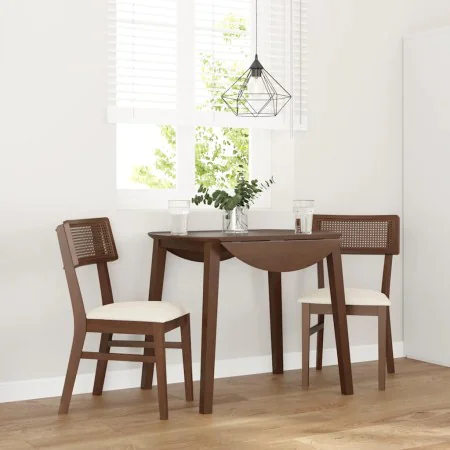 Sillas de comedor con cojines 2 uds madera maciza marrón caucho von , Essstühle - Ref: Foro24-4102461, Preis: 166,58 €, Rabat...
