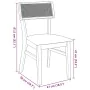 Sillas de comedor con cojines 2 uds madera maciza marrón caucho von , Essstühle - Ref: Foro24-4102461, Preis: 166,58 €, Rabat...