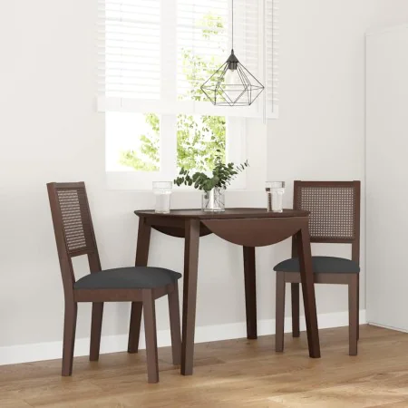 Sillas de comedor con cojines 2 uds madera maciza marrón caucho von , Essstühle - Ref: Foro24-4102477, Preis: 172,93 €, Rabat...